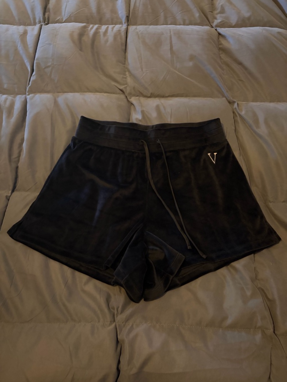 Women’s Victoria Secret Black Women's Velour Lounge Shorts